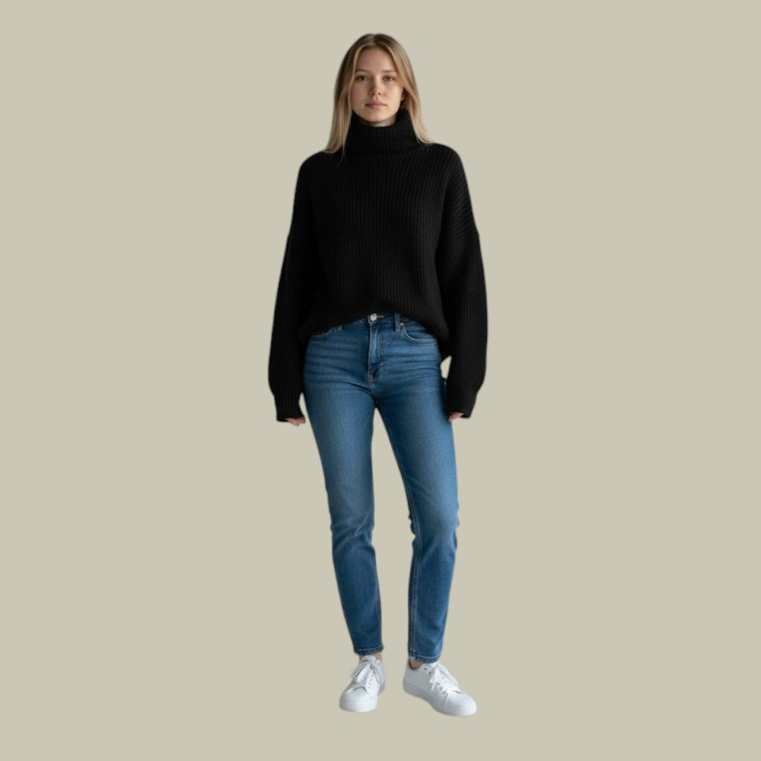 Oversized Roll Neck Jumper