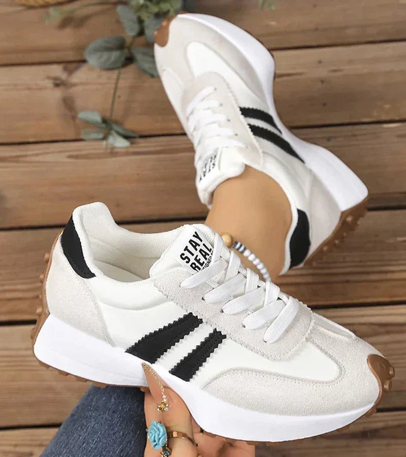 Retro Stripe Low-Top Sneakers