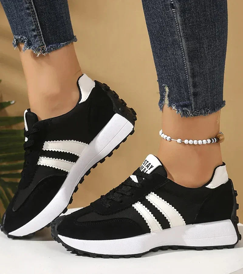 Retro Stripe Low-Top Sneakers