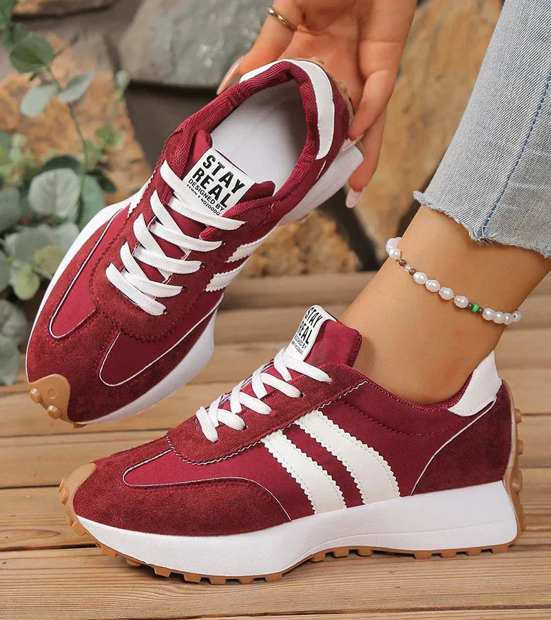 Retro Stripe Low-Top Sneakers