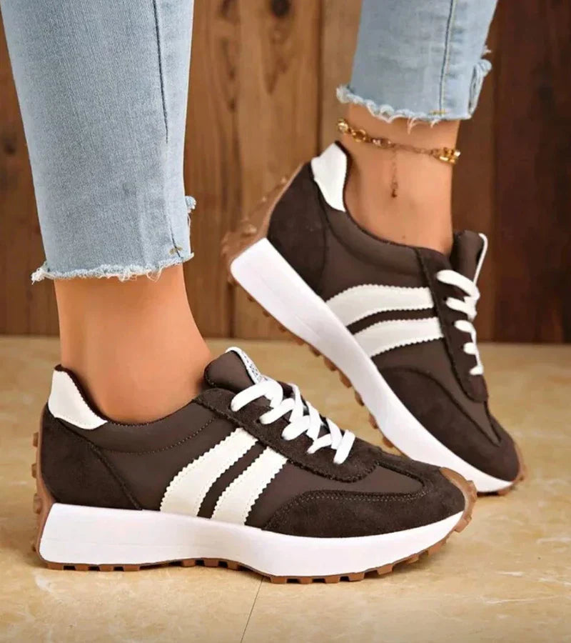 Retro Stripe Low-Top Sneakers
