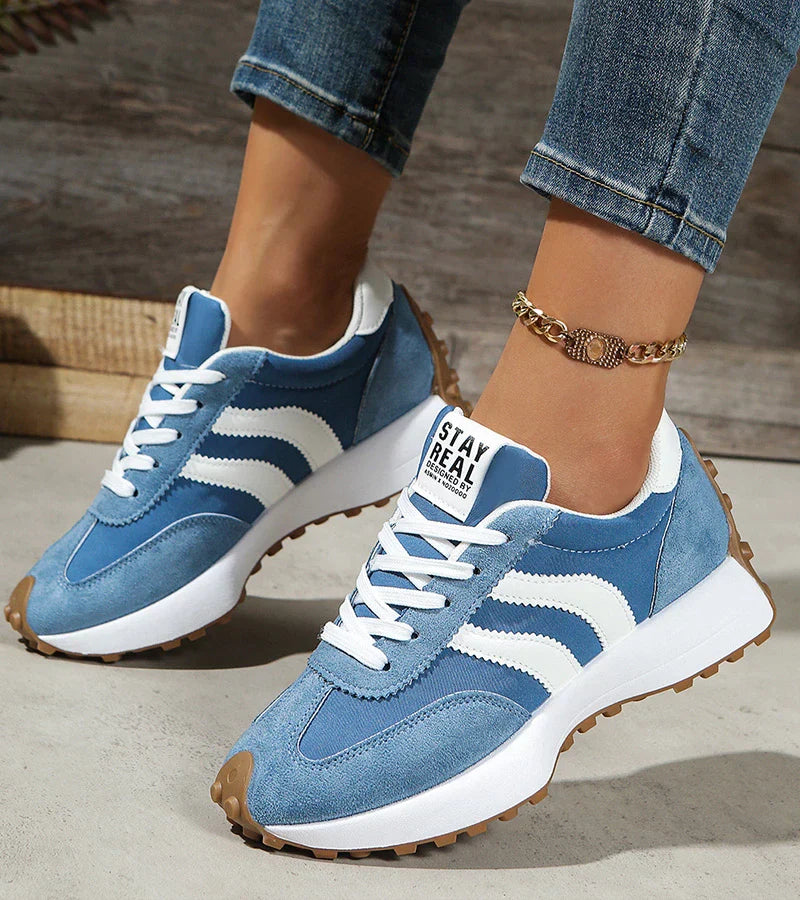 Retro Stripe Low-Top Sneakers