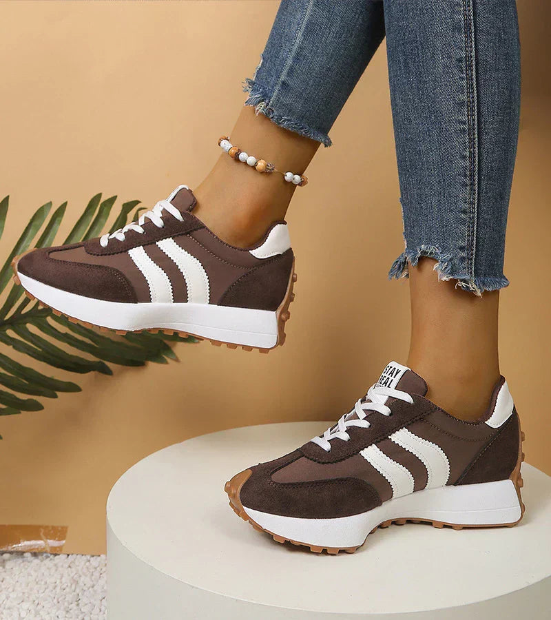Retro Stripe Low-Top Sneakers