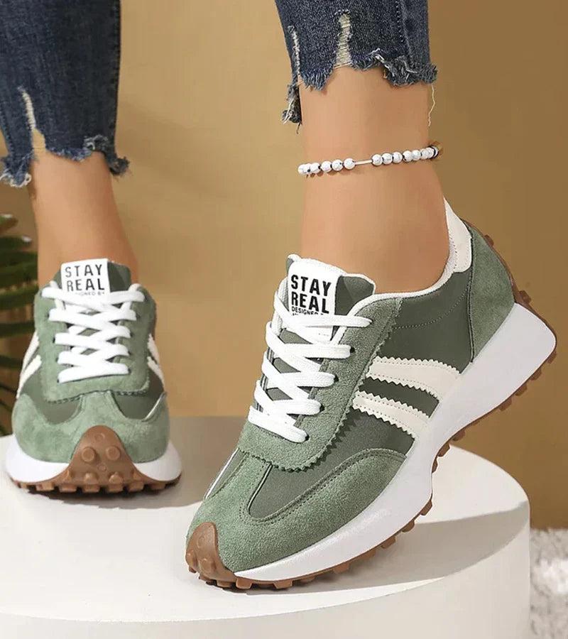 Retro Stripe Low-Top Sneakers