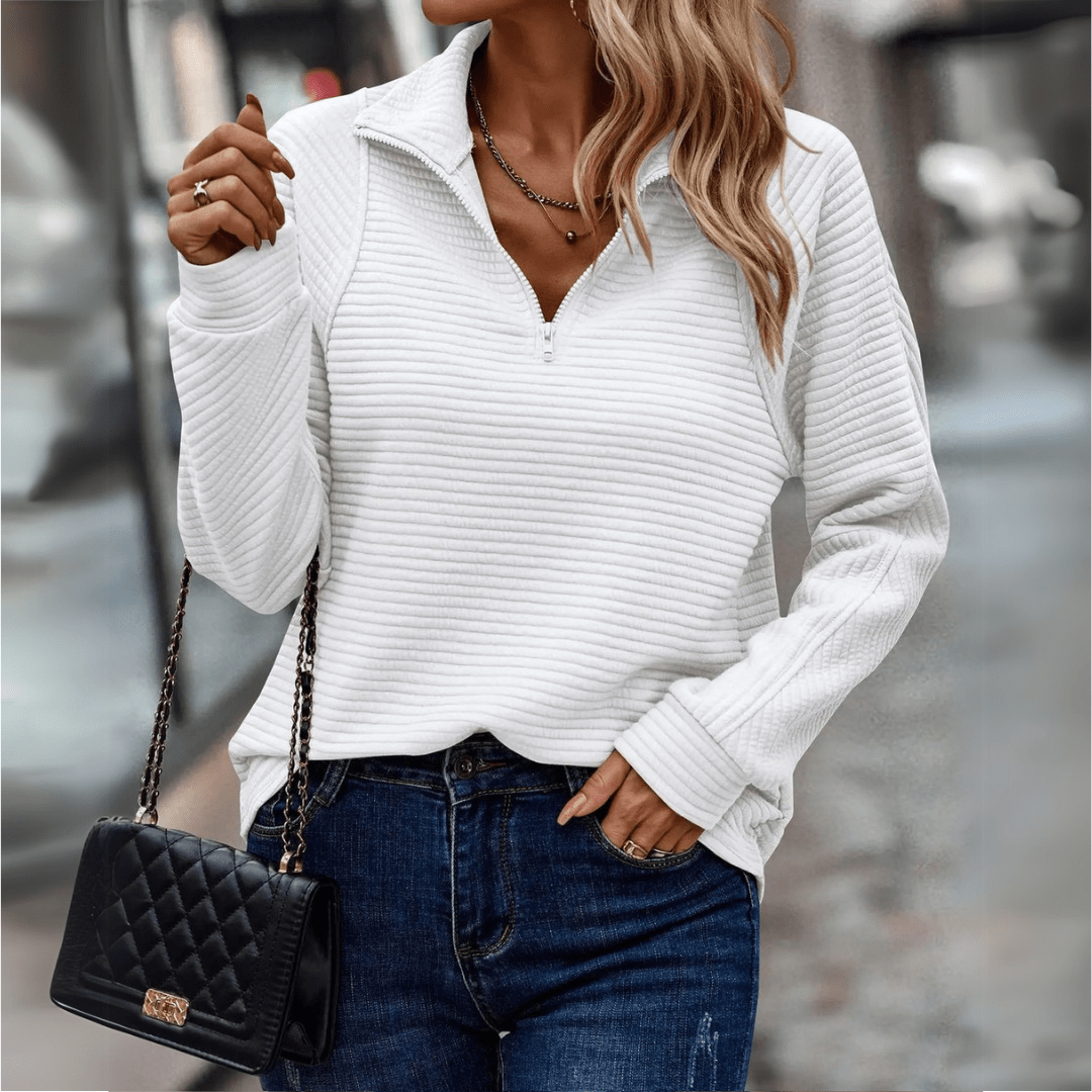 Half-Zip Knit Jumper