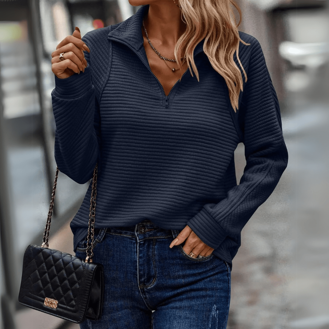 Half-Zip Knit Jumper