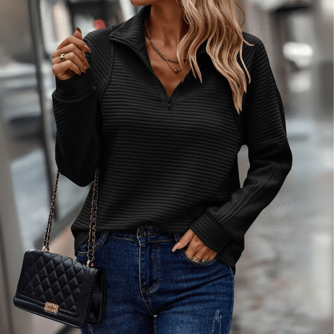 Half-Zip Knit Jumper