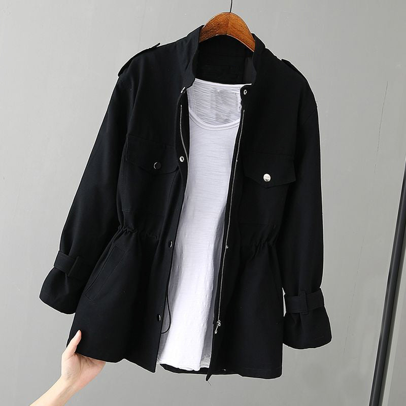 Cinched Waist Utility Jacket