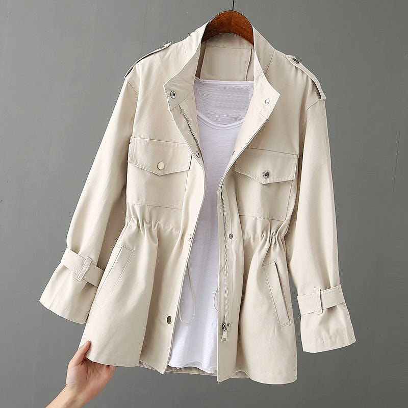 Cinched Waist Utility Jacket