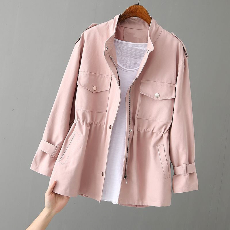 Cinched Waist Utility Jacket