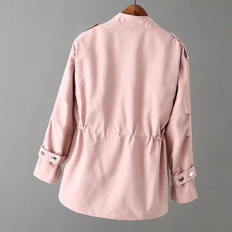 Cinched Waist Utility Jacket