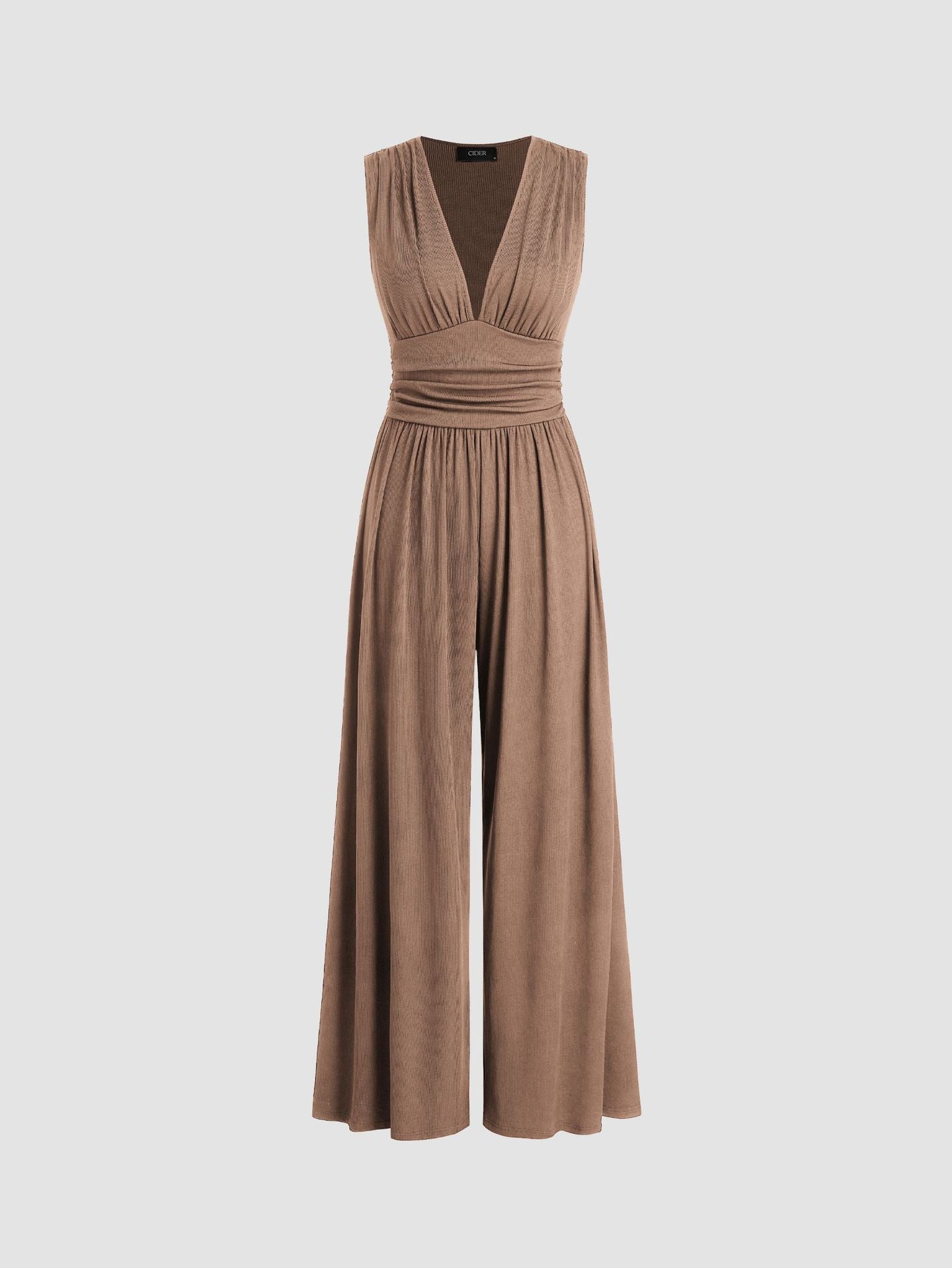Sleeveless Wide-Leg Jumpsuit