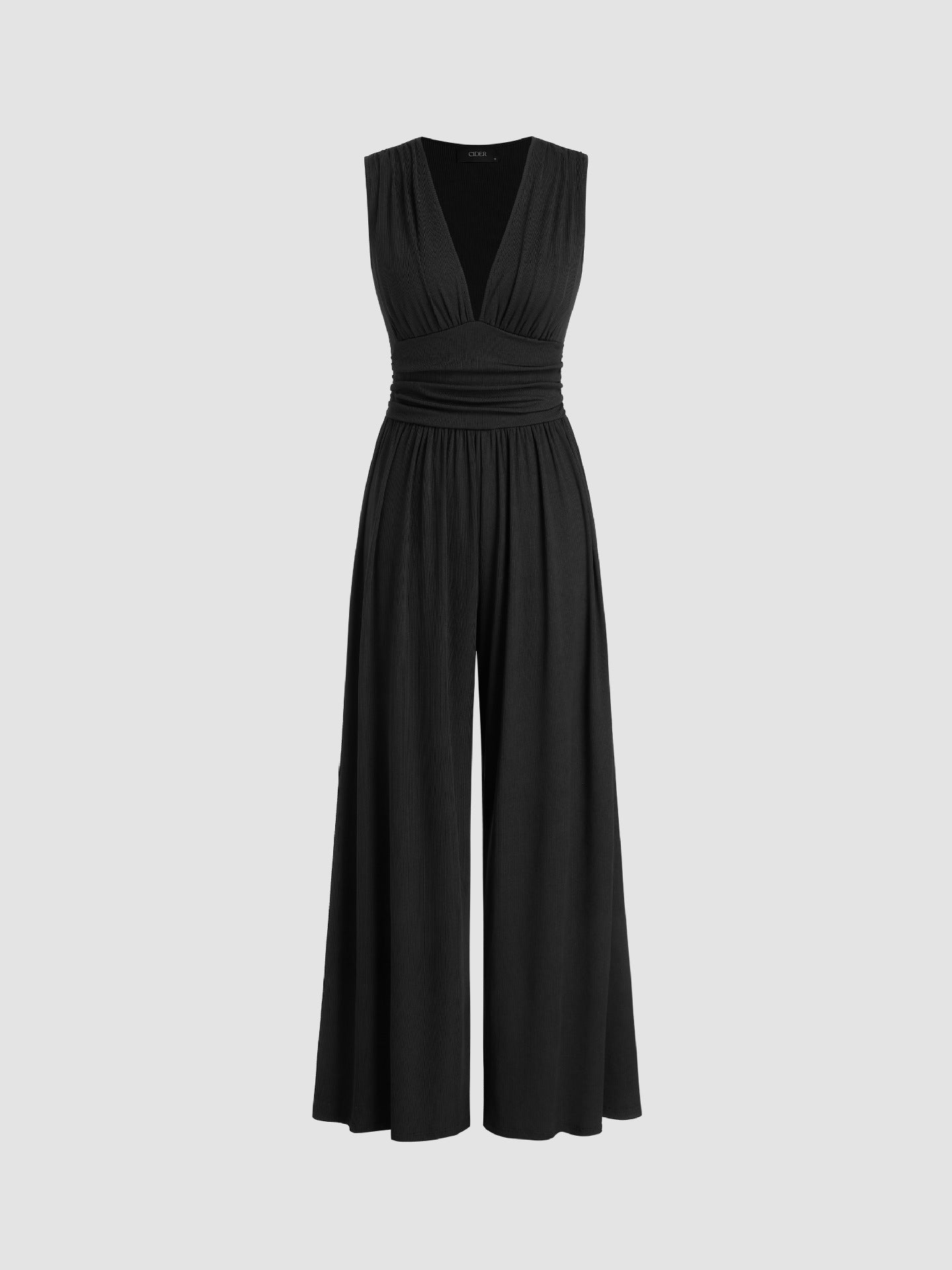 Sleeveless Wide-Leg Jumpsuit