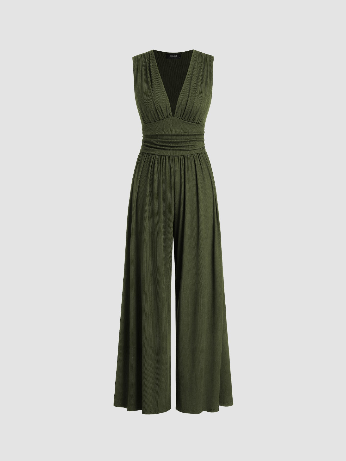 Sleeveless Wide-Leg Jumpsuit