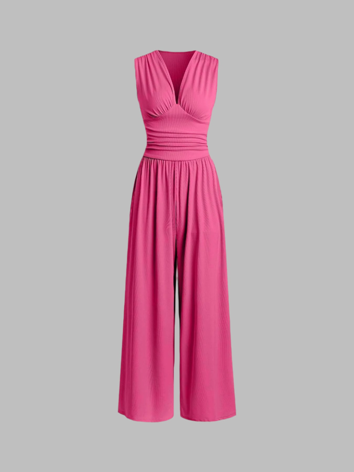 Sleeveless Wide-Leg Jumpsuit