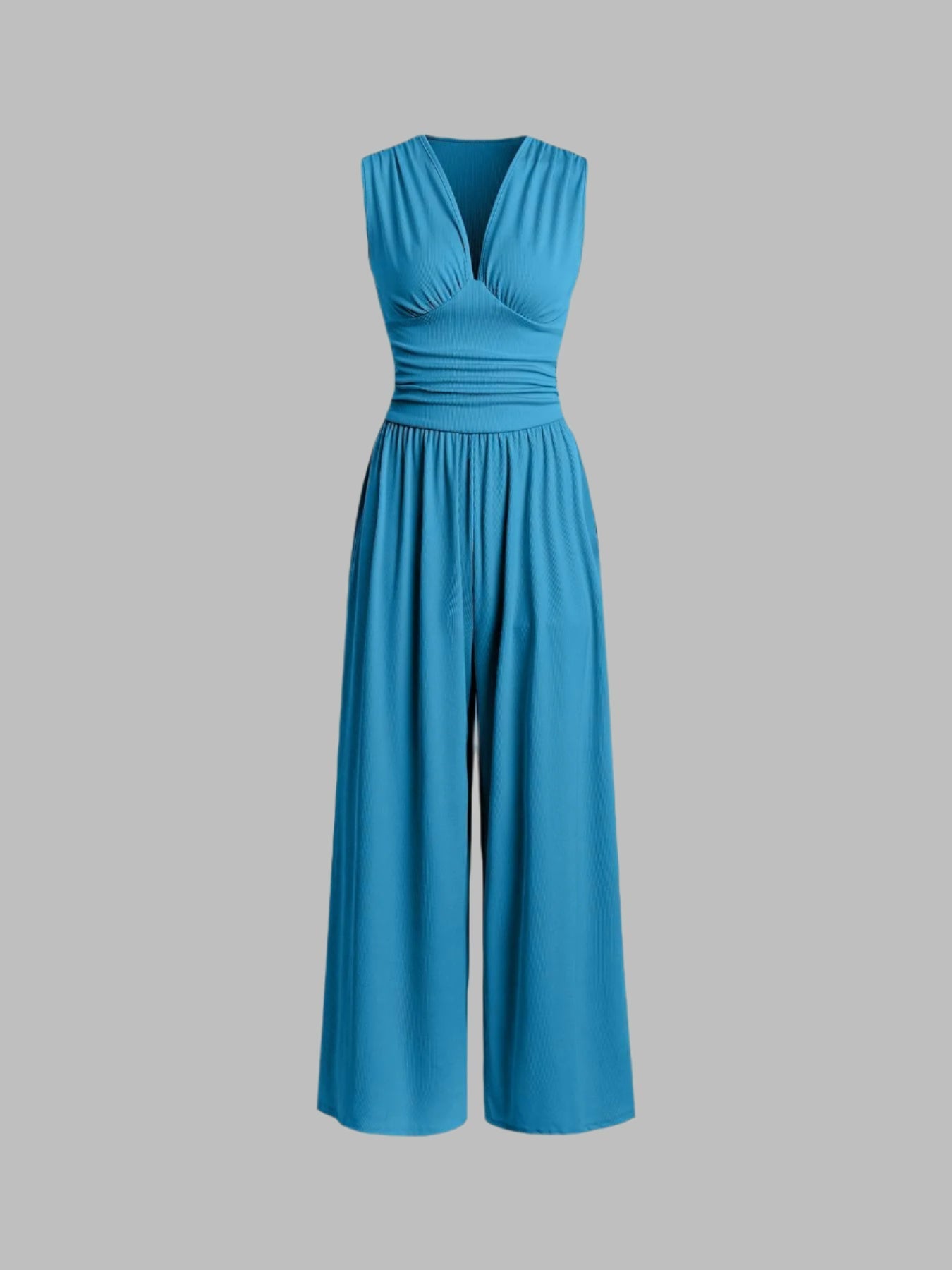 Sleeveless Wide-Leg Jumpsuit