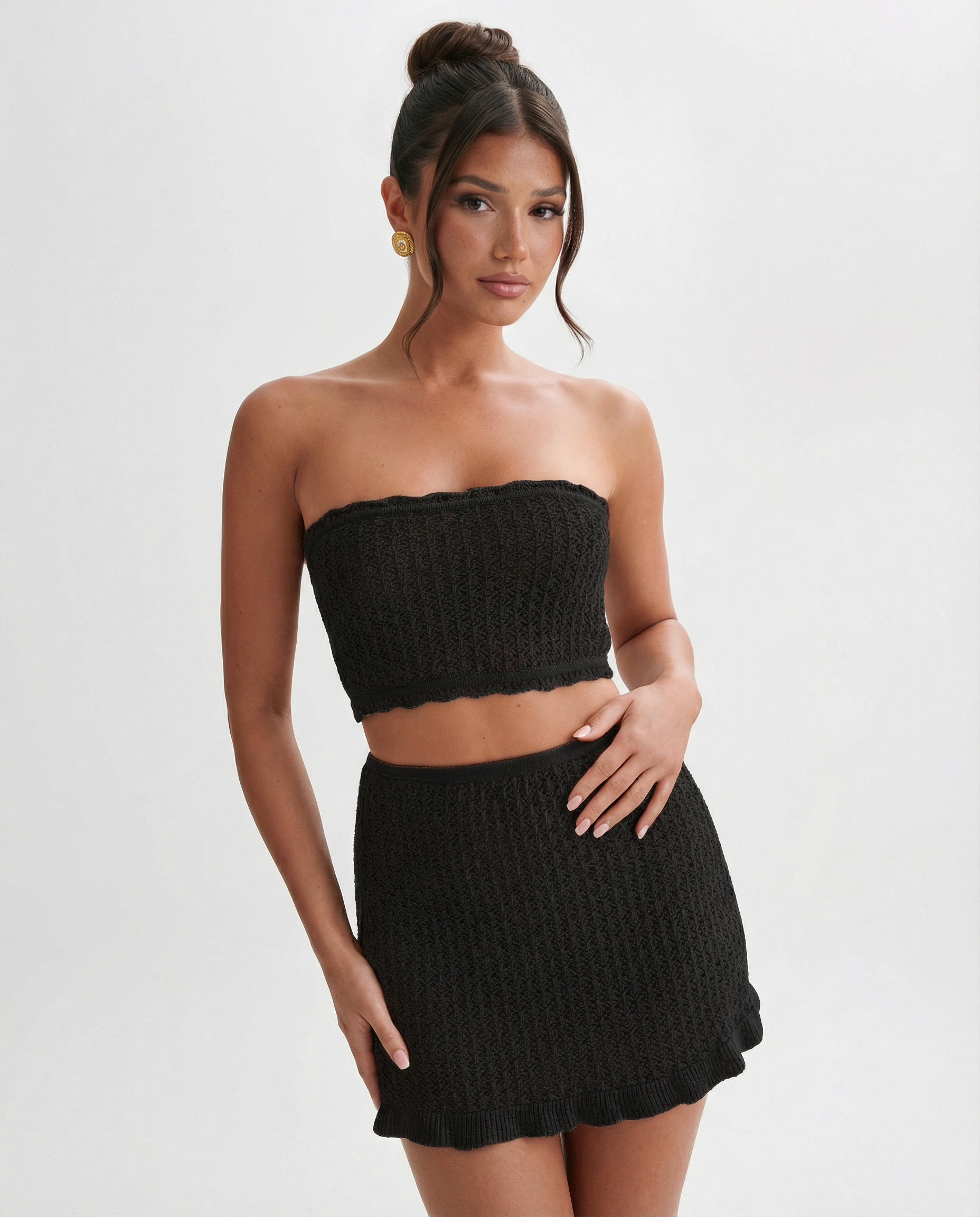 Crochet Bandeau Fringe Mini Set