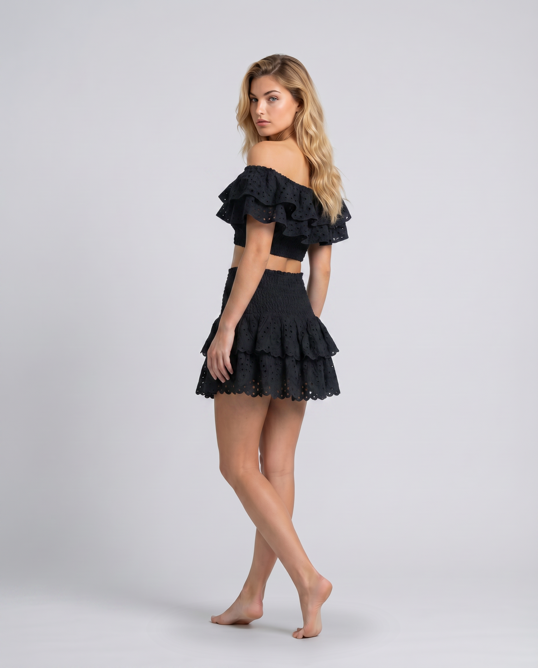 Ruffle Top Tiered Mini Set