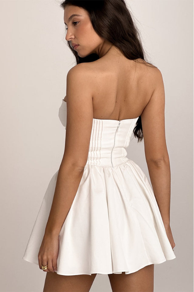 Strapless Corset A-Line Mini Dress