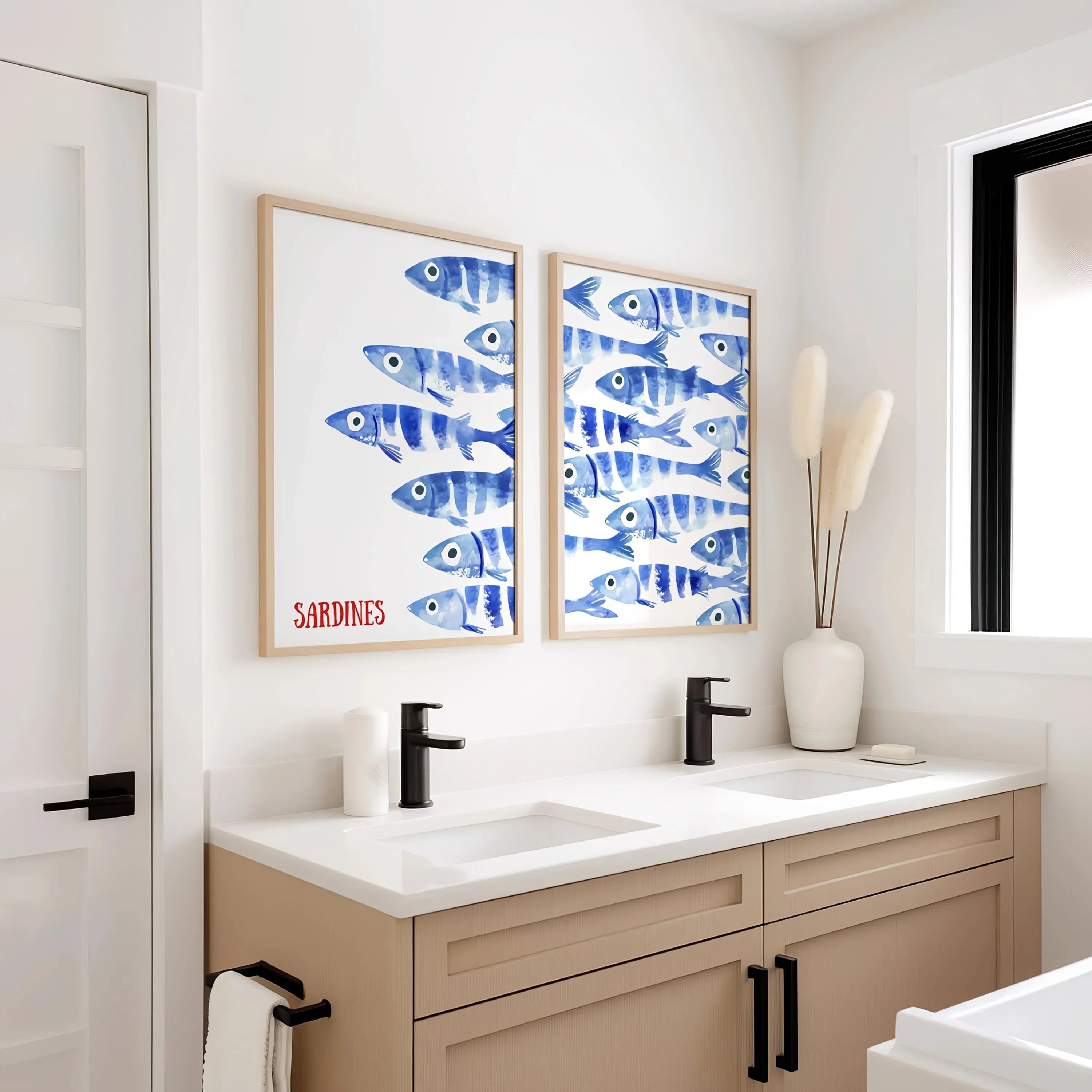 SardinaVista® | Mediterranean Sardine Canvas Poster