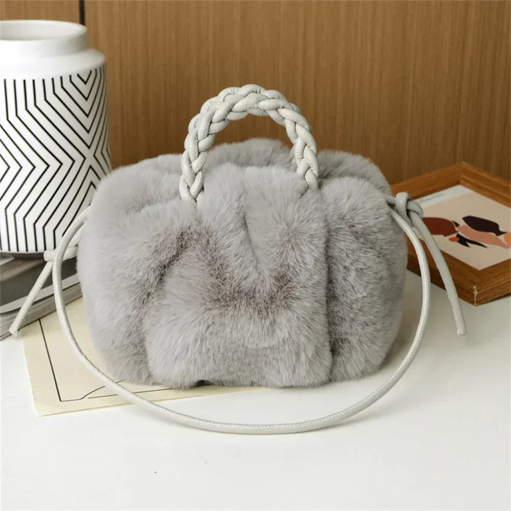 Teddy Plush Shoulder Bag