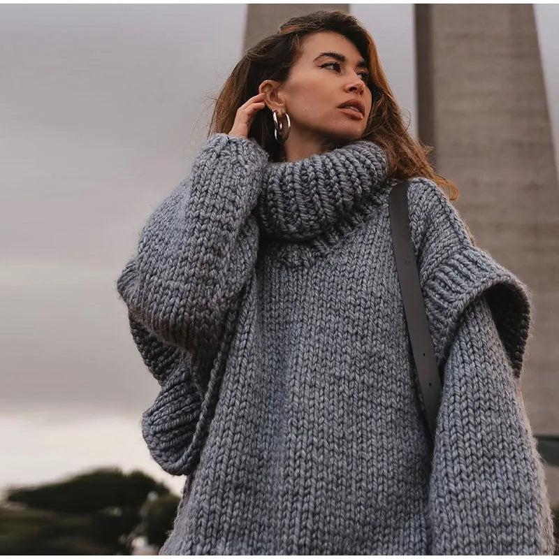 Chunky Knit Turtleneck Jumper