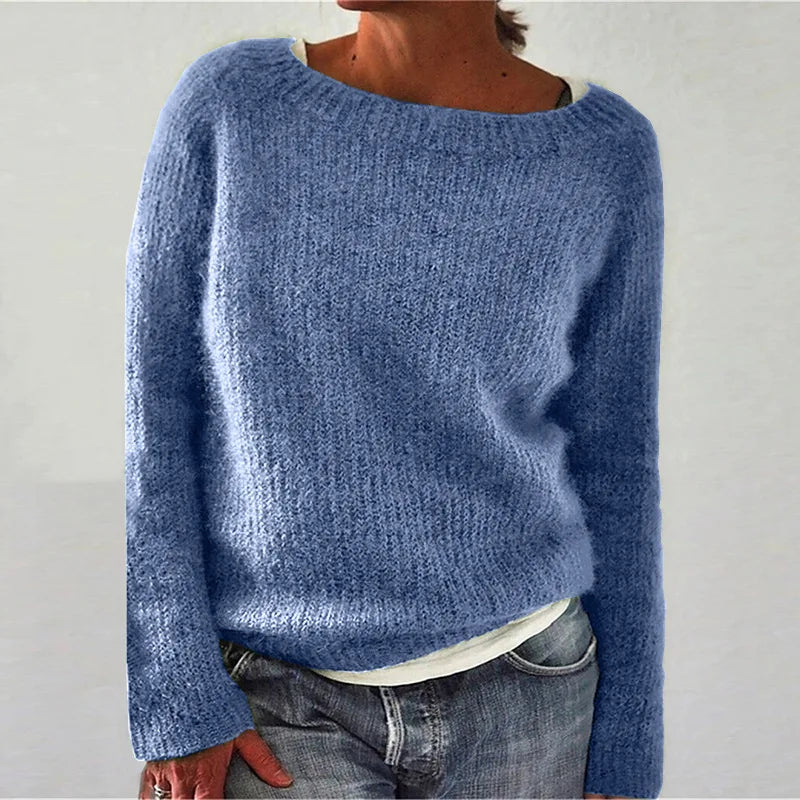 Brushed Boat Neck Pullover