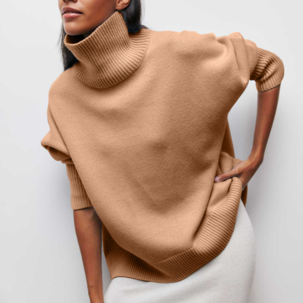 Oversized Turtleneck Knit Jumper