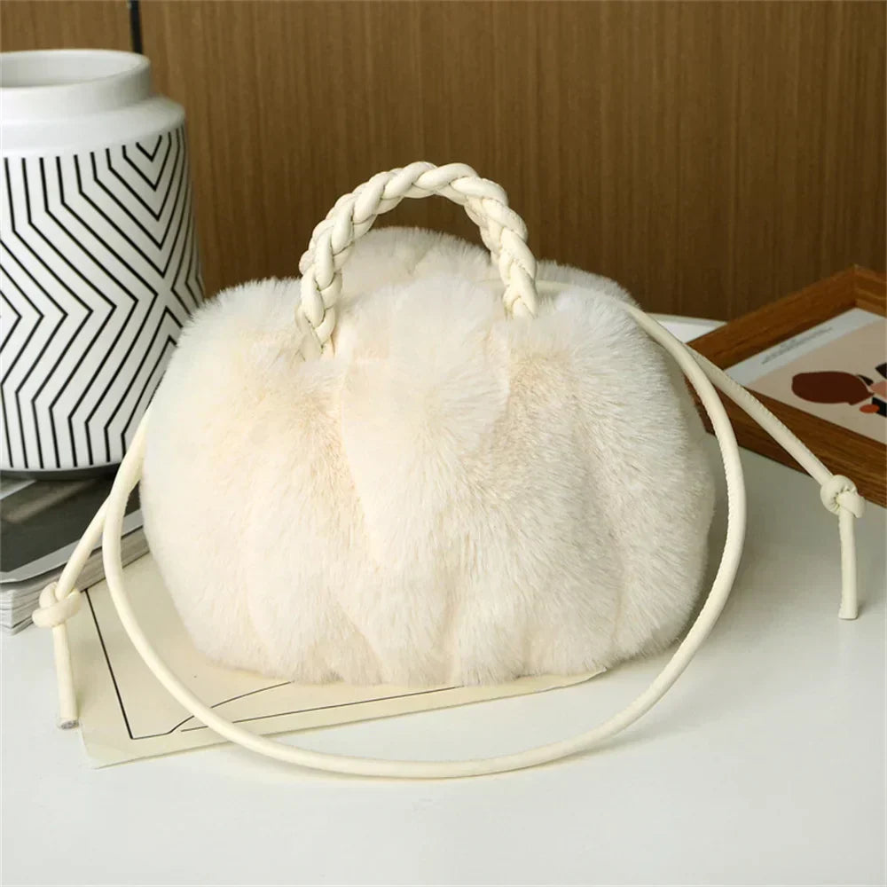 Teddy Plush Shoulder Bag