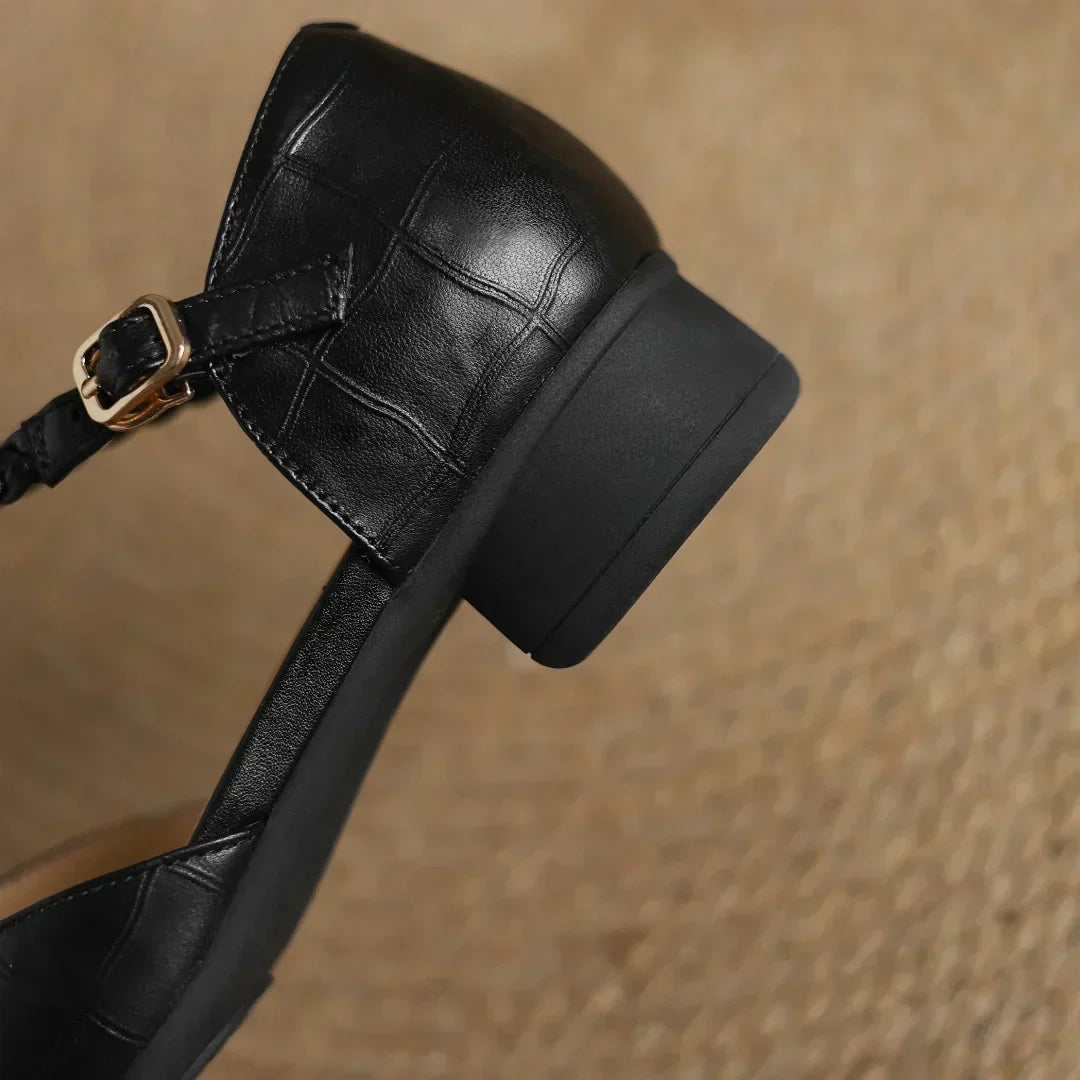 Leather Mary Jane Flats