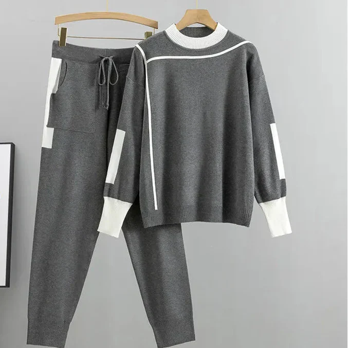 Colourblock Knit Lounge Set