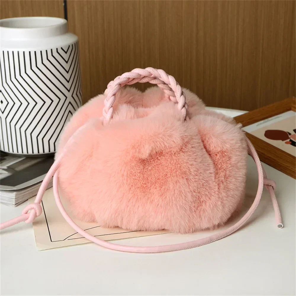 Teddy Plush Shoulder Bag