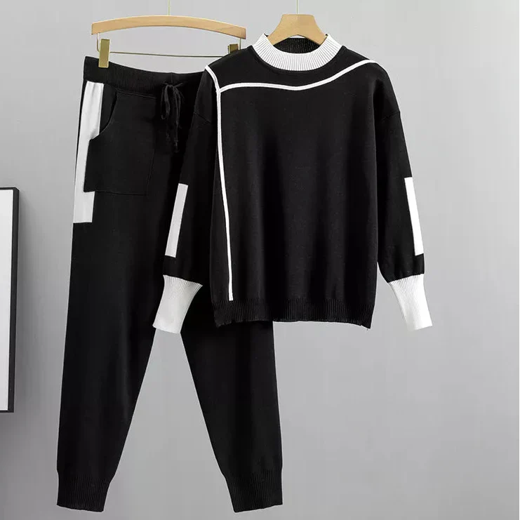 Colourblock Knit Lounge Set