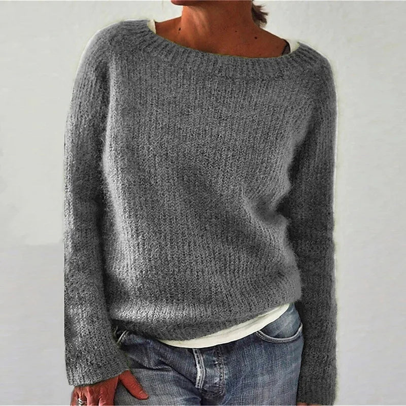 Brushed Boat Neck Pullover