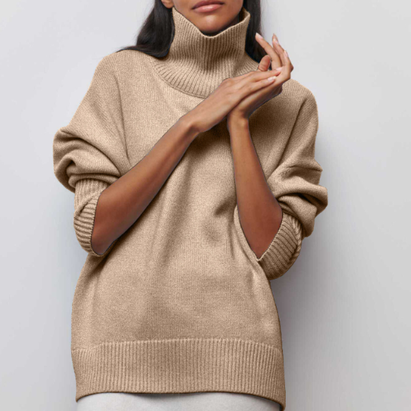 Oversized Turtleneck Knit Jumper