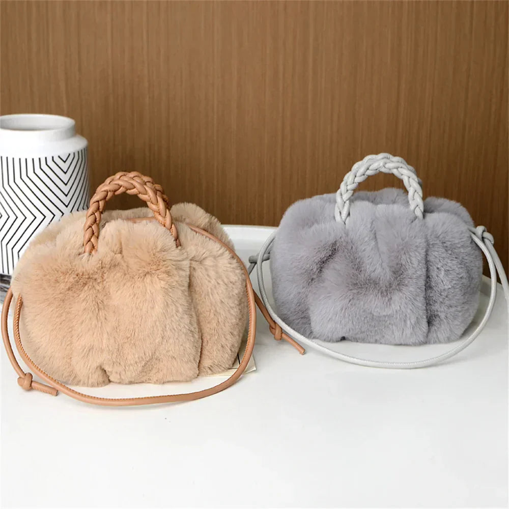 Teddy Plush Shoulder Bag