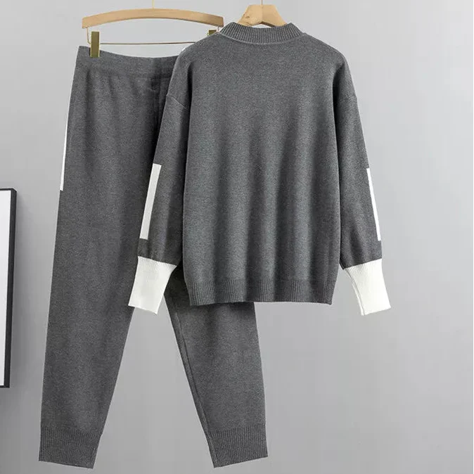 Colourblock Knit Lounge Set
