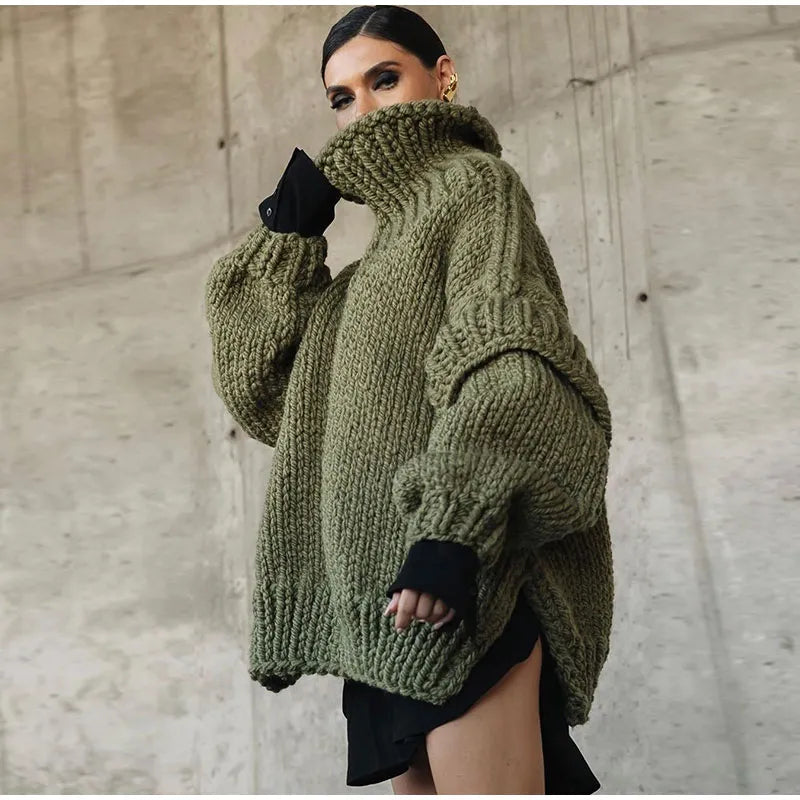 Chunky Knit Turtleneck Jumper