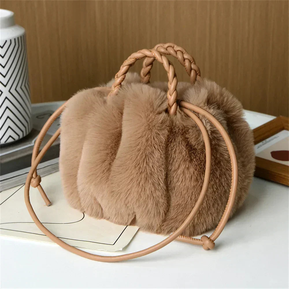 Teddy Plush Shoulder Bag