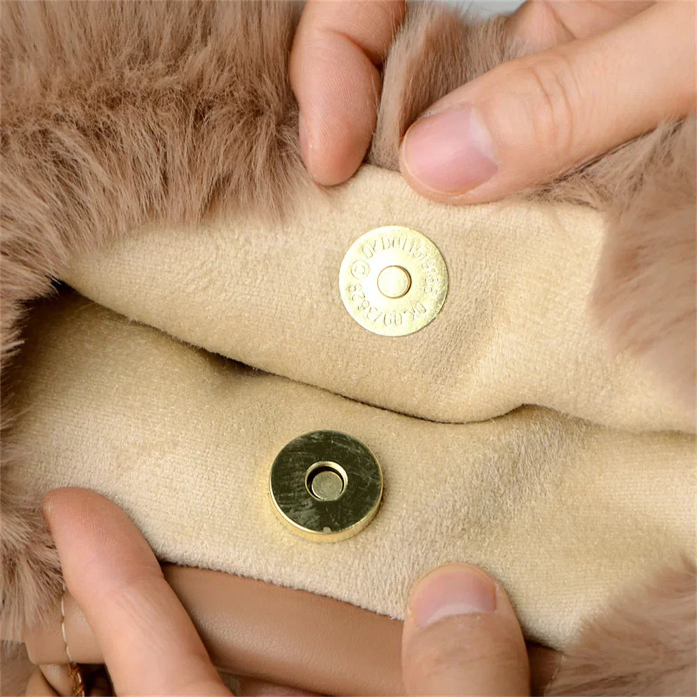 Teddy Plush Shoulder Bag