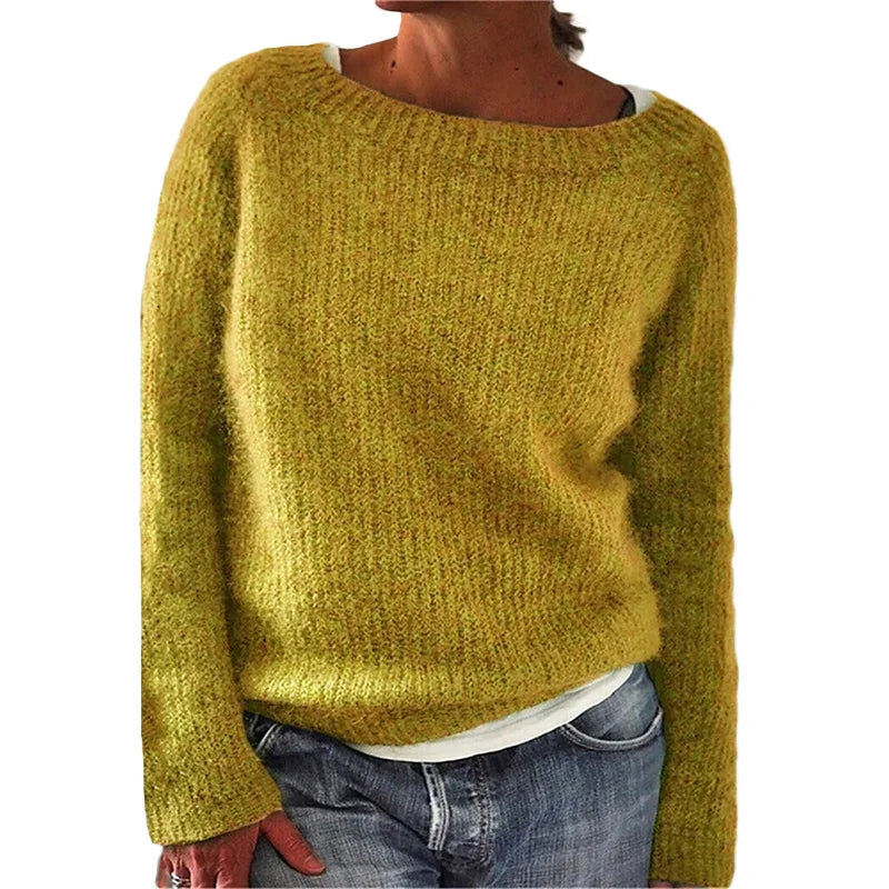 Brushed Boat Neck Pullover