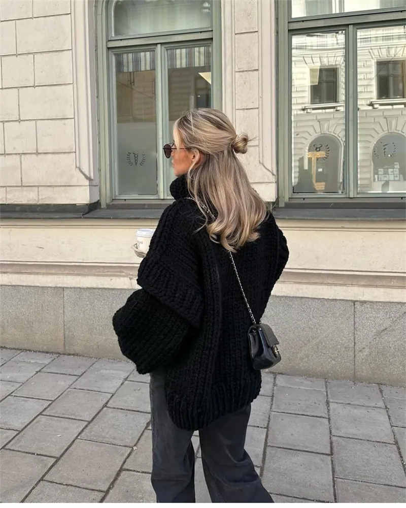 Chunky Knit Turtleneck Jumper