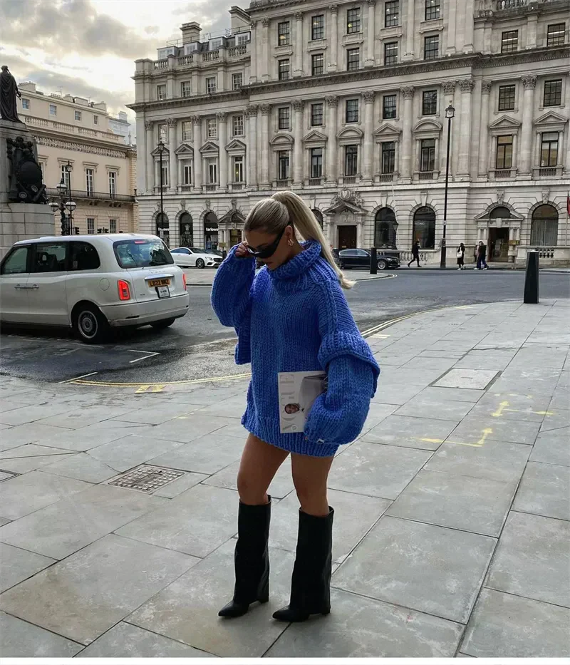 Chunky Knit Turtleneck Jumper