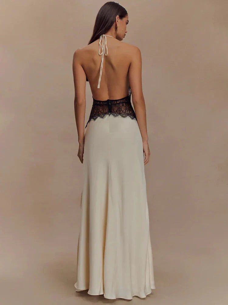 Backless Stretch Maxi Dress