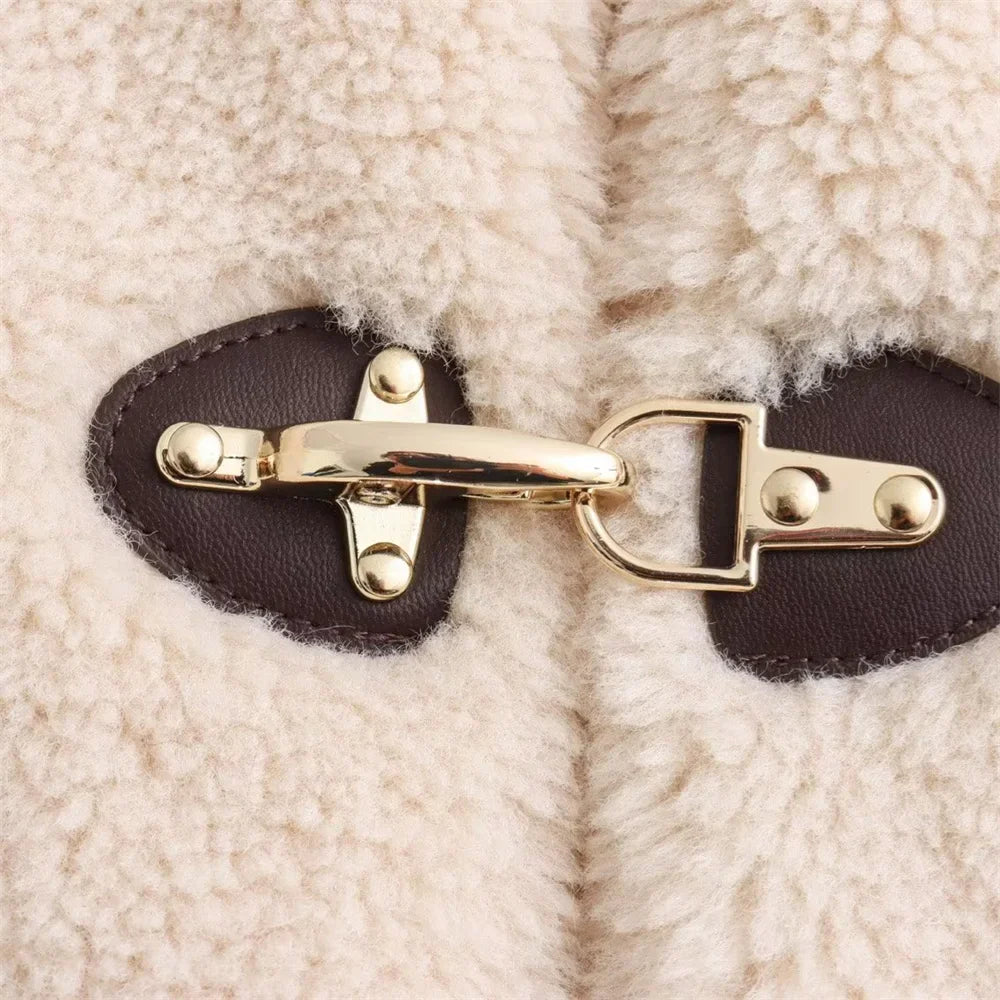 Cropped Teddy Toggle Jacket