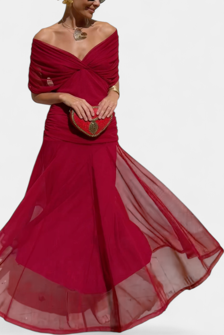Flowing Drape Dress