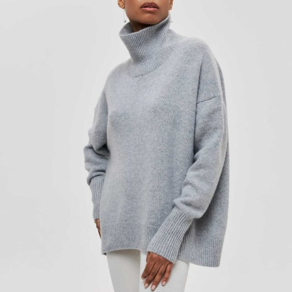 Oversized Turtleneck Knit Jumper
