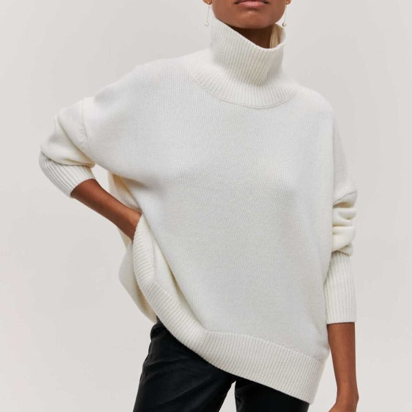 Oversized Turtleneck Knit Jumper