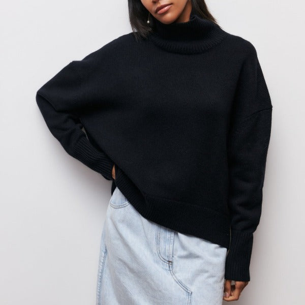 Oversized Turtleneck Knit Jumper