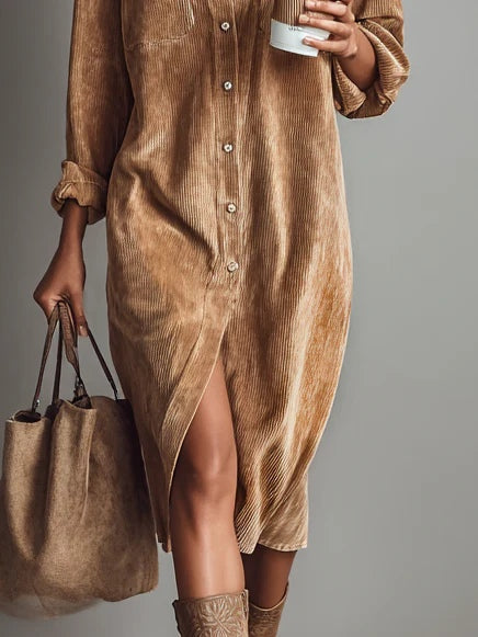 Fit-and-Flare Midi Dress